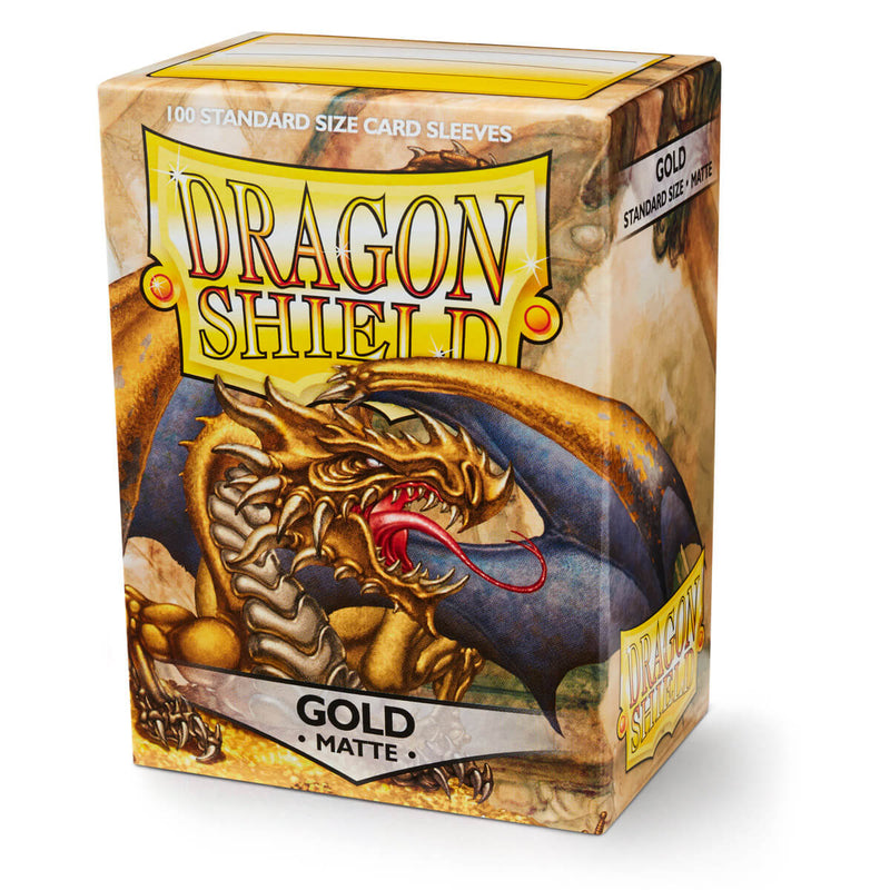 Dragon Shield: Gold - Matte Sleeves - Standard Size (100)