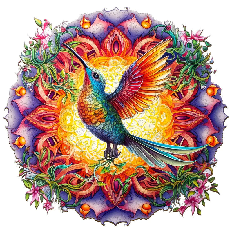 Woodbests - Mandala & Hummingbird 2 Wooden Jigsaw Puzzle (90-120pcs)