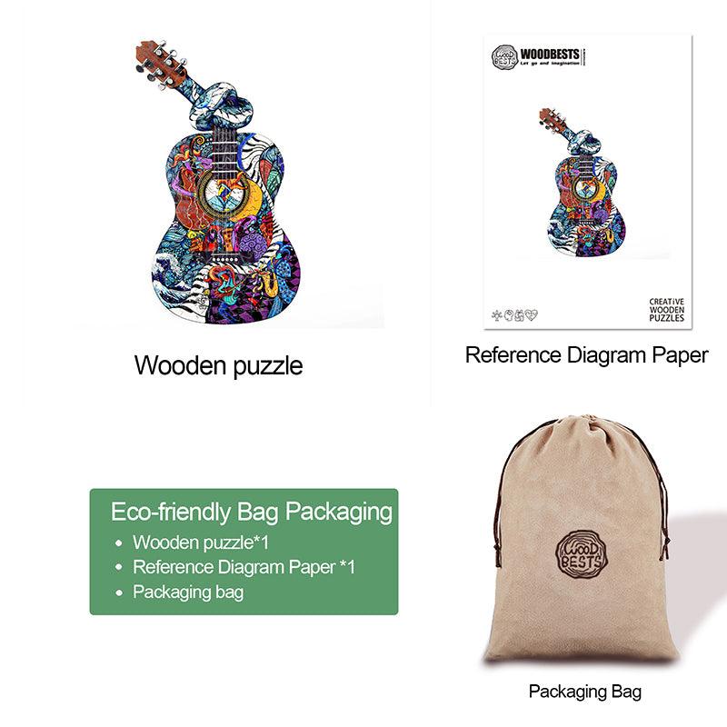 Woodbests - Silent Guitar Wooden Jigsaw Puzzle(250-300pcs)(Pre-Order)