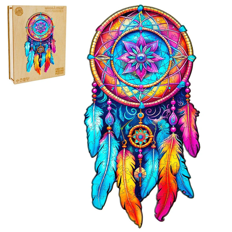 Woodbests - Mandala Dream Catcher Wooden Jigsaw Puzzle(250-300pcs)