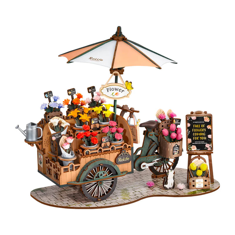 Robotime Rolife Blossom Cart 3D Wooden Puzzle TGS03