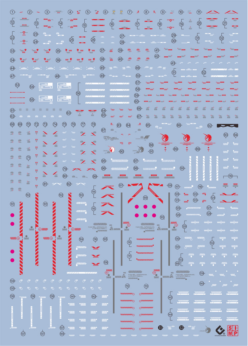 GUNDAM DECAL 30 RG 1/144 FULL ARMOR UNICORN GUNDAM