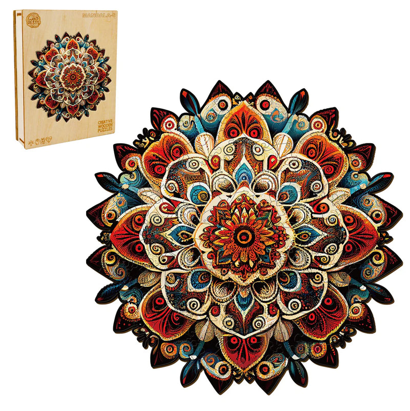 Woodbests - Mandala-6 Wooden Jigsaw Puzzle (160-200pcs)