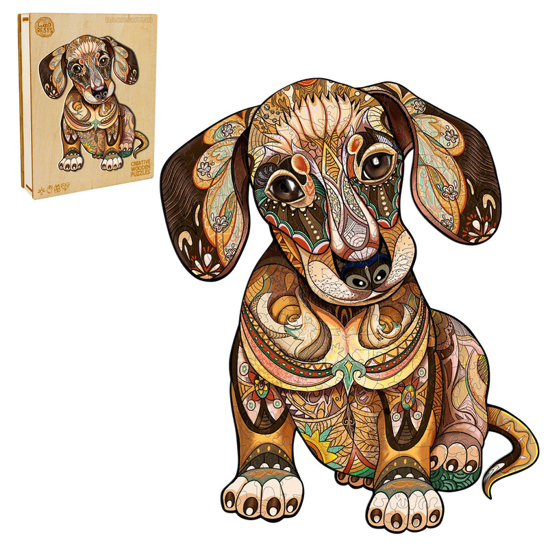 Woodbests - Dachshund Wooden Jigsaw Puzzle (250-300pcs)(Pre-Order)