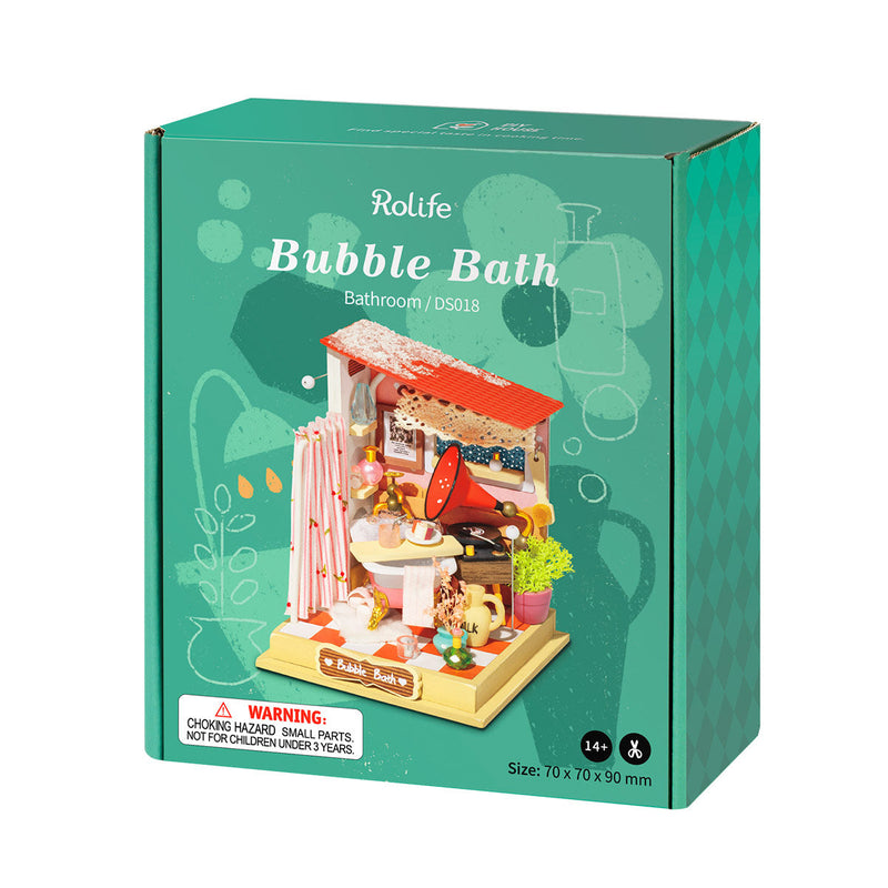 Robotime Rolife Bubble bath Bathroom Miniature Dollhouse Kit DS018