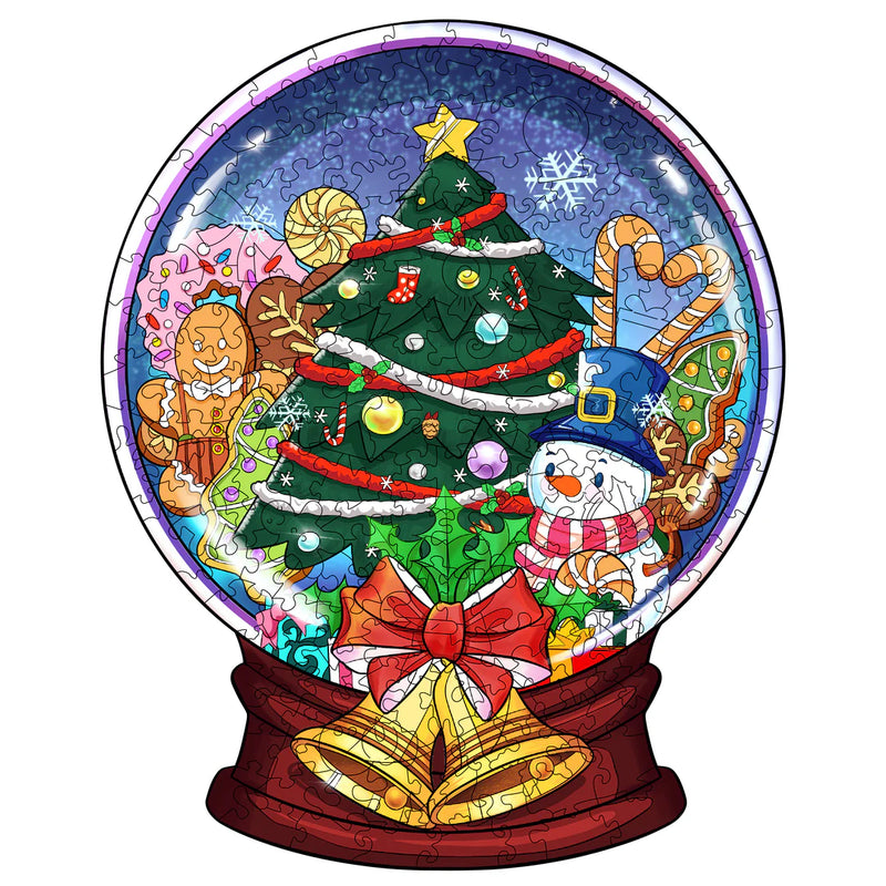 Woodbests - Christmas Crystal Ball Wooden Jigsaw Puzzle (160-200pcs)(Pre-Order)