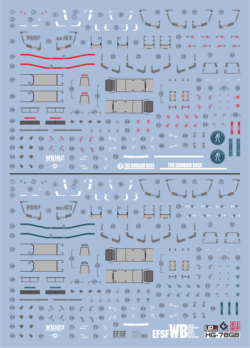 GUNDAM DECAL 78BG HG 1/144 RX 782 GUNDAM [BEYOND GLOBAL]