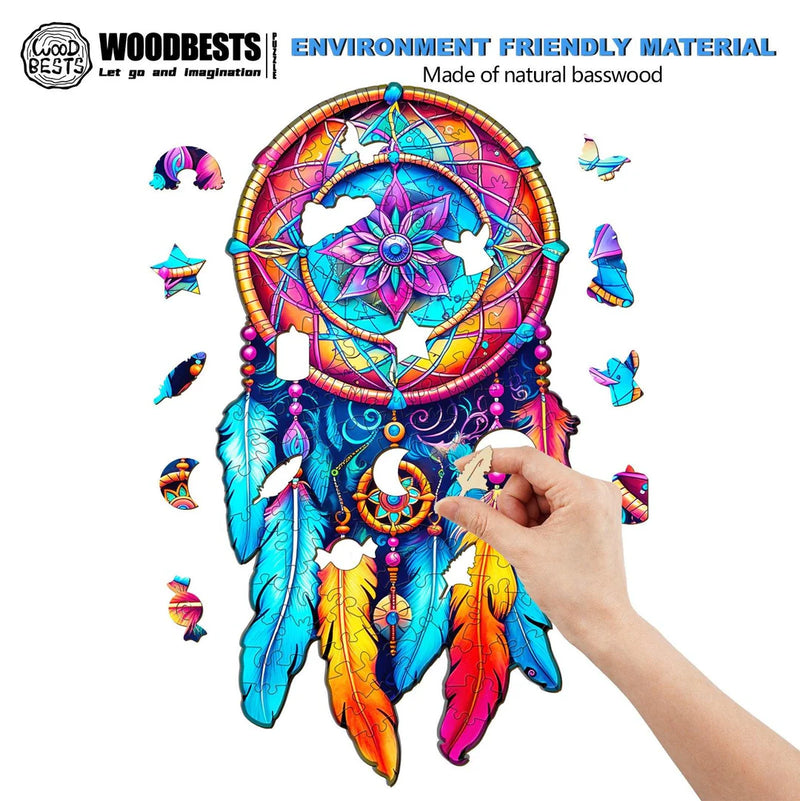 Woodbests - Mandala Dream Catcher Wooden Jigsaw Puzzle(250-300pcs)