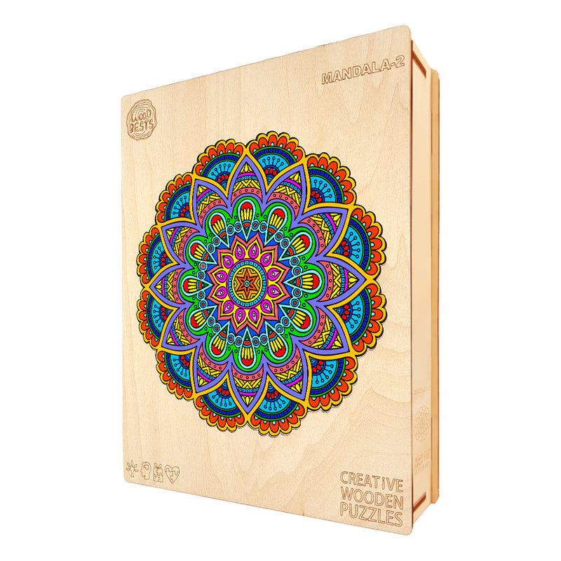 Woodbests - Flower Mandala Wooden Jigsaw Puzzle(250-300pcs)(Pre-Order)