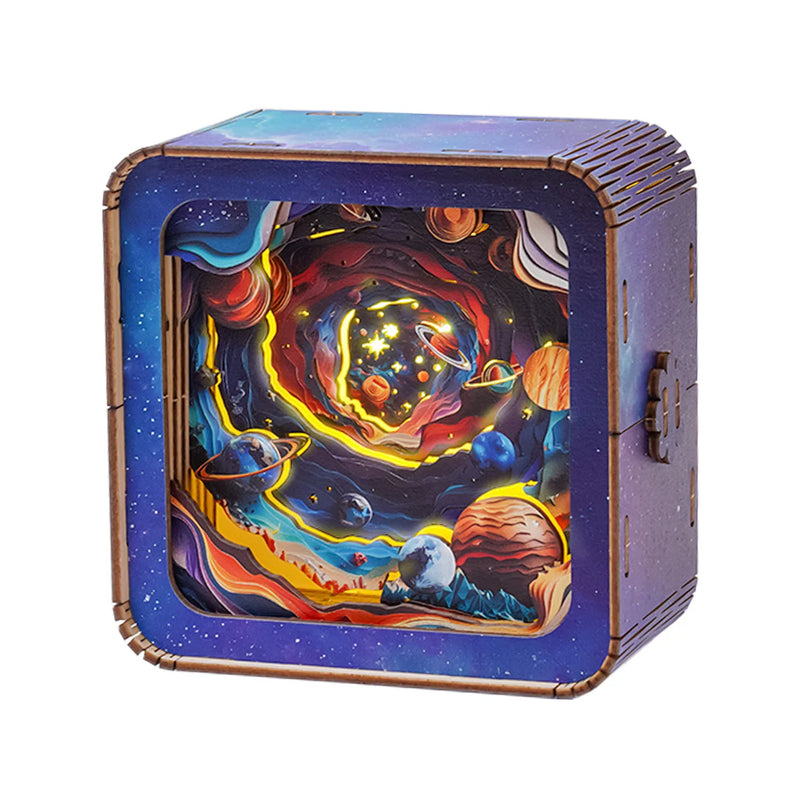 Woodbests - Cosmic Odyssey Kit - 3D Wooden Puzzle Night Light (Pre-Order)