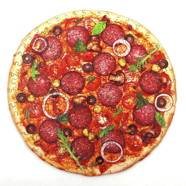 Woodbests - Sausage Pizza Wooden Jigsaw Puzzle(250-300pcs)(Pre-Order)