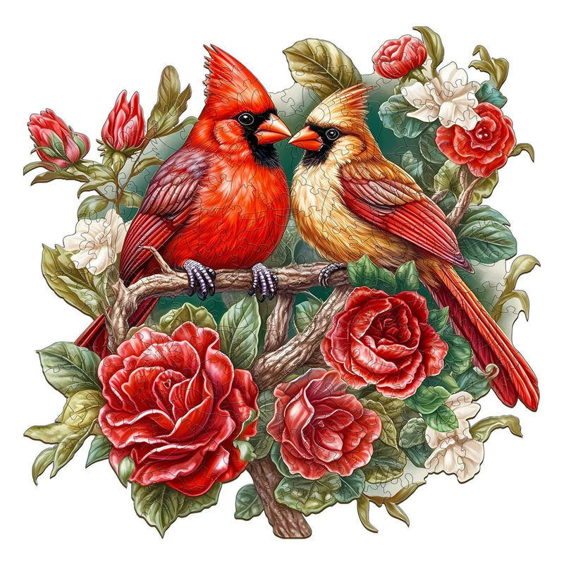 Woodbests - Beautiful Cardinal Wooden Jigsaw Puzzle (160-200pcs)(Pre-Order)