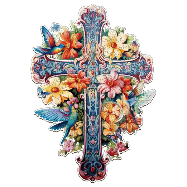 Woodbests - Blessing Cross-1 Wooden Jigsaw Puzzle (90-120pcs)(Pre-Order)