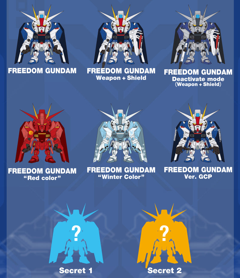 GUNDAM QMSV: MINI FREEDOM GUNDAM - MINI FIGURE (BLIND BOX)