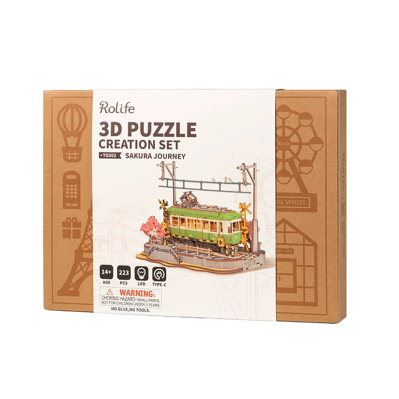 Robotime Rolife Sakura Journey 3D Wooden Puzzle TGS02