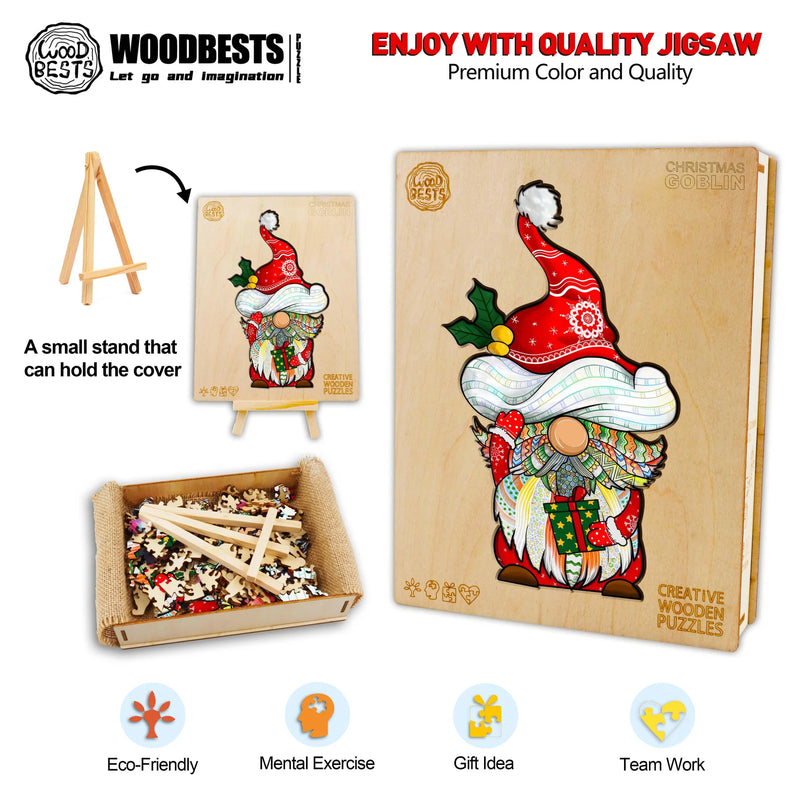 Woodbests - Christmas Goblin Wooden Jigsaw Puzzle (250-300pcs)(Pre-Order)