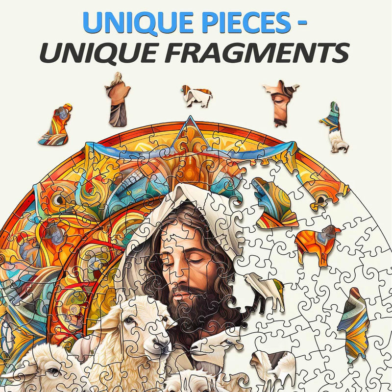 Woodbests - Jesus Shepherd Wooden Jigsaw Puzzle (160-200pcs)(Pre-Order)