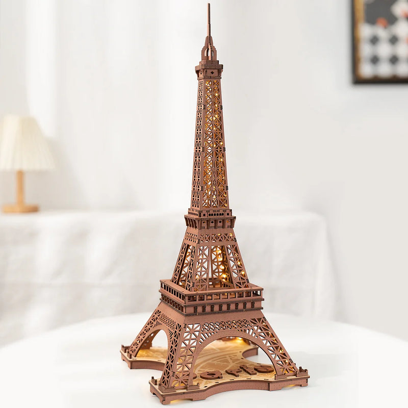 Robotime Rolife Night of the Eiffel Tower 3D Wooden Puzzle TGL01 (Pre-Order)