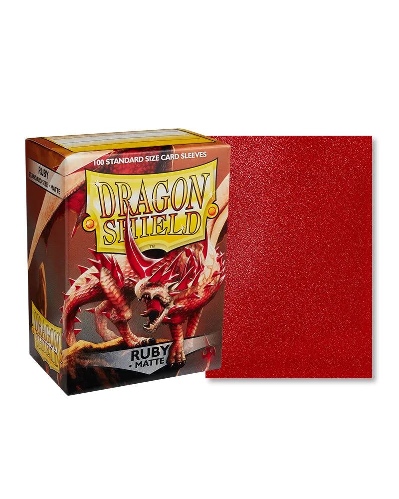 Dragon Shield: Ruby - Matte Sleeves - Standard Size