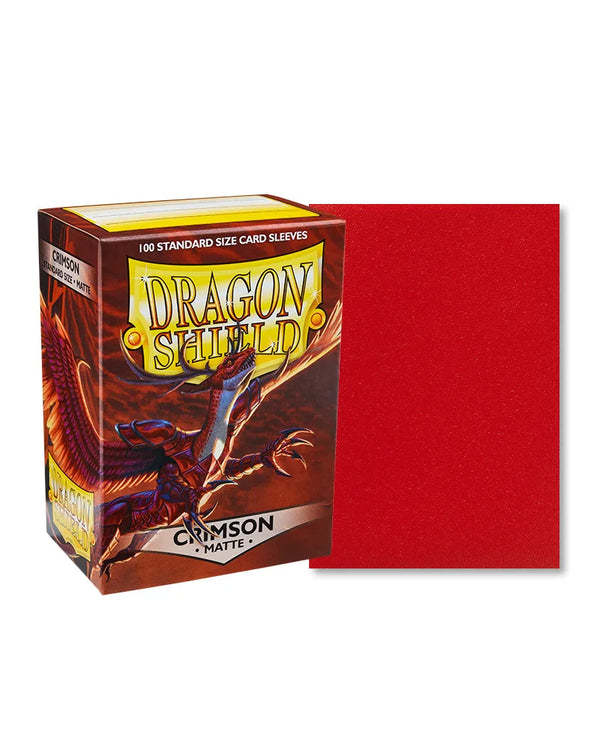 Dragon Shield: Crimson - Matte Sleeves - Standard Size