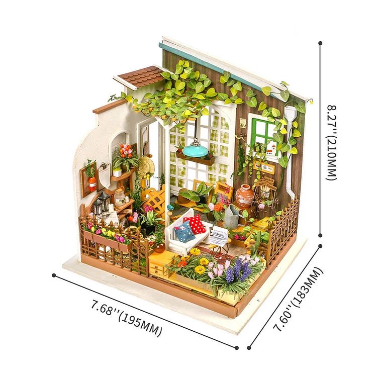 Robotime Rolife Miller's Garden DIY Miniature House Kit DG108