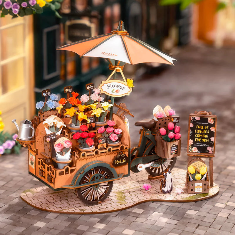 Robotime Rolife Blossom Cart 3D Wooden Puzzle TGS03