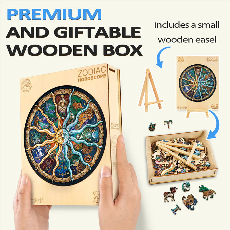 Woodbests - Constellation Horoscope Wooden Jigsaw Puzzle (90-120pcs)(Pre-Order)