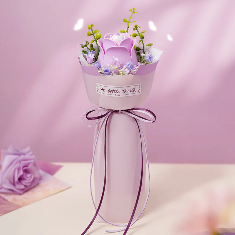 Robotime ROKR Purple Rose DIY Bouquet 3D Puzzle AF021 (Pre-Order)