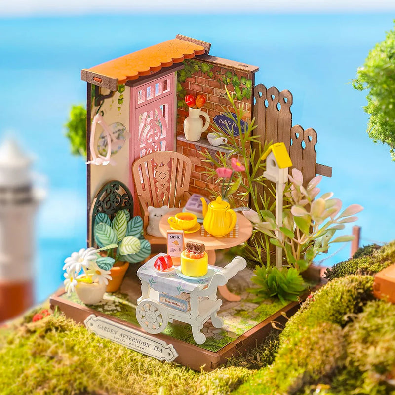 Robotime Rolife Fancy Tea Yard DIY Miniature House DS038