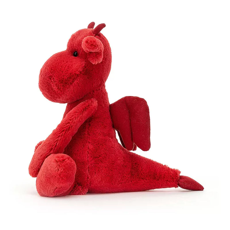 JELLYCAT BASHFUL RED DRAGON ORIGINAL (MED) RED 9X12X31 CM