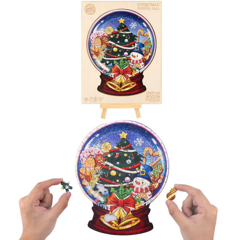 Woodbests - Christmas Crystal Ball Wooden Jigsaw Puzzle (160-200pcs)(Pre-Order)