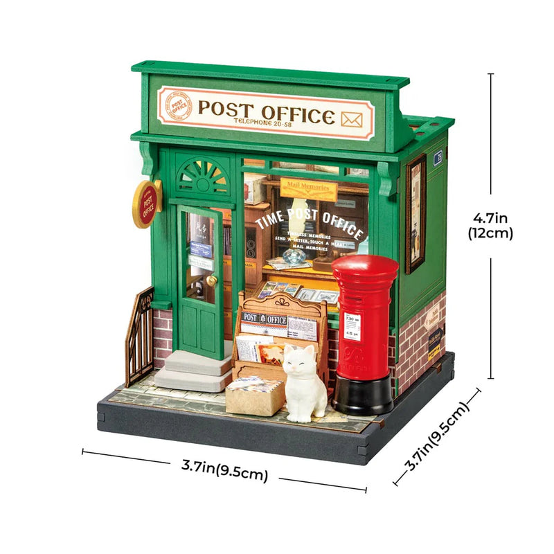 Robotime Rolife Century Post Office DIY Miniature House DS037