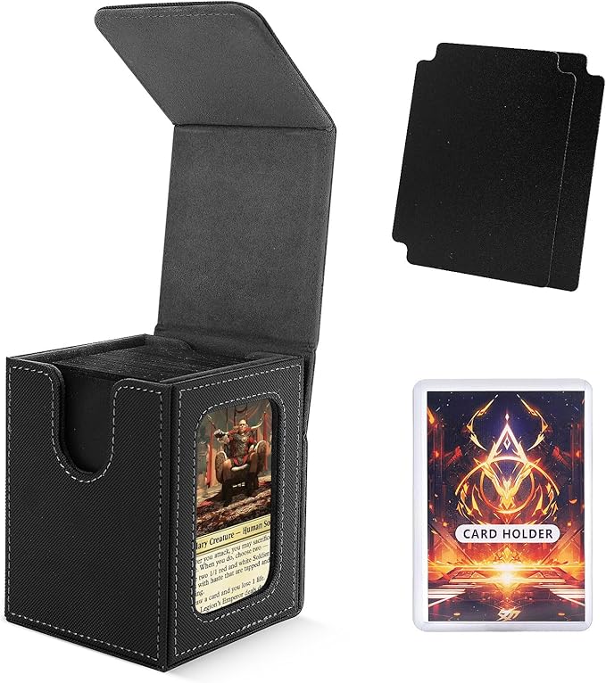 MUNTO - Trading Card Game Deck Box - White (100+ Cards)