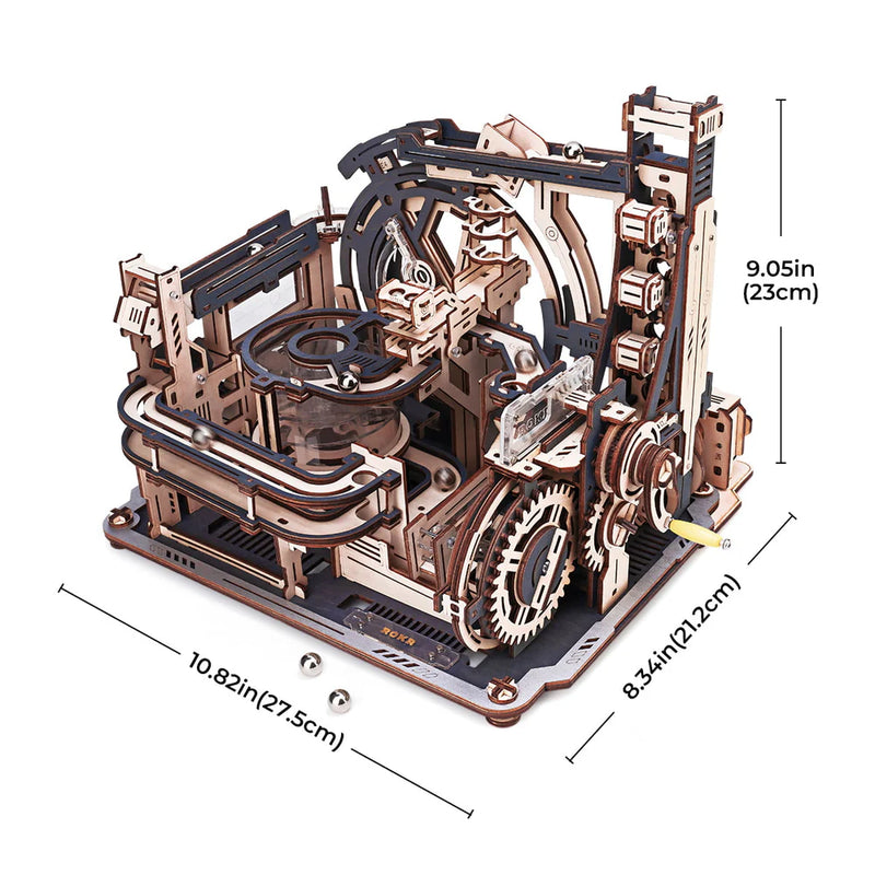 Robotime ROKR Marble Spaceport Marble Run 3D Wooden Puzzle LGC01