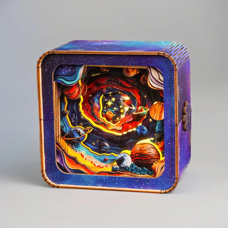 Woodbests - Cosmic Odyssey Kit - 3D Wooden Puzzle Night Light (Pre-Order)