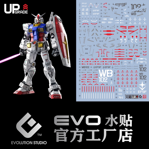 GUNDAM DECAL PG UNLEASHED 1/60 RX-78-2 GUNDAM