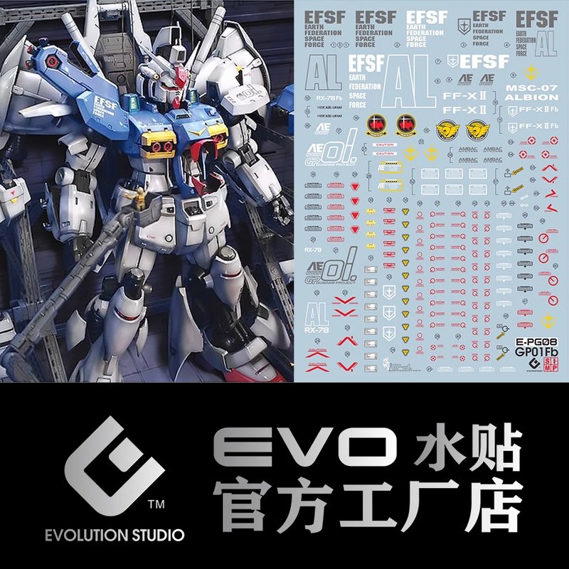 GUNDAM DECAL 08 PG 1/60 GP01Fb Gundam