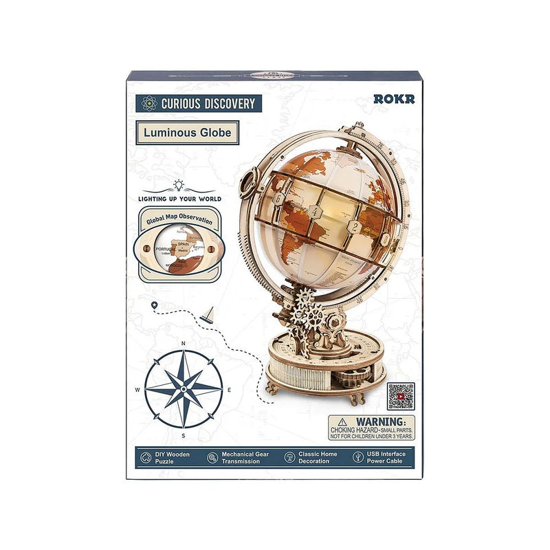 Robotime ROKR Luminous Globe 3D Wooden Puzzle ST003