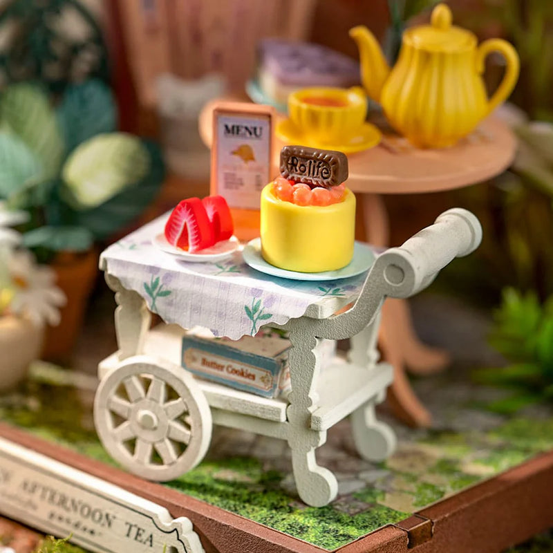 Robotime Rolife Fancy Tea Yard DIY Miniature House DS038