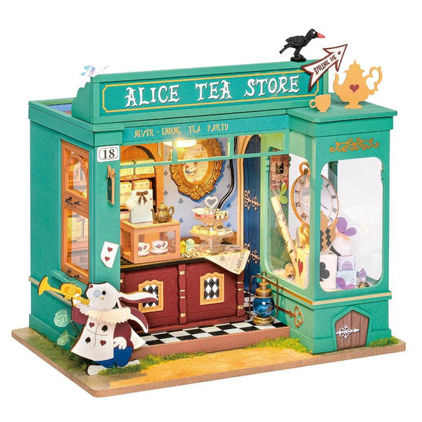 Robotime Rolife Alice’s Tea Store DIY Miniature House Kit DG156