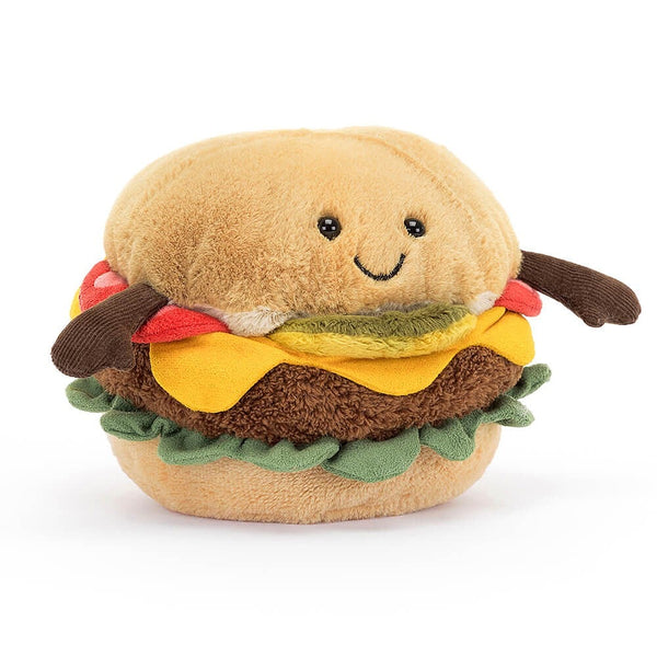 JELLYCAT AMUSEABLE BURGER MULTI-COLOURED H12XW12 CM