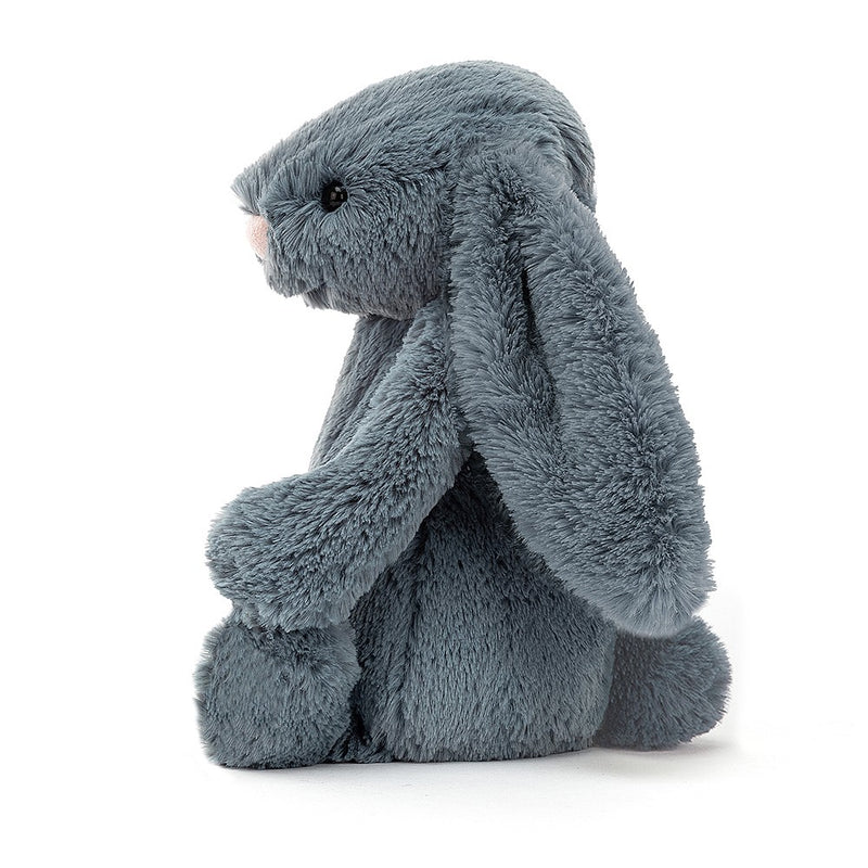 JELLYCAT BASHFUL DUSKY BLUE BUNNY LITTLE (SMALL) BLUE 8X9X18 CM