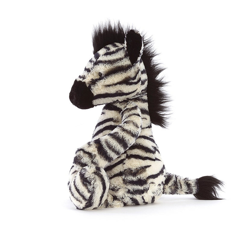 JELLYCAT BASHFUL ZEBRA ORIGINAL (MED) BLACK & WHITE 31X12X9 CM