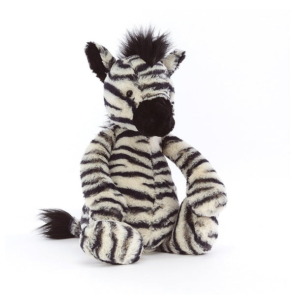 JELLYCAT BASHFUL ZEBRA ORIGINAL (MED) BLACK & WHITE 31X12X9 CM