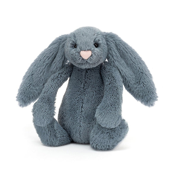 JELLYCAT BASHFUL DUSKY BLUE BUNNY LITTLE (SMALL) BLUE 8X9X18 CM