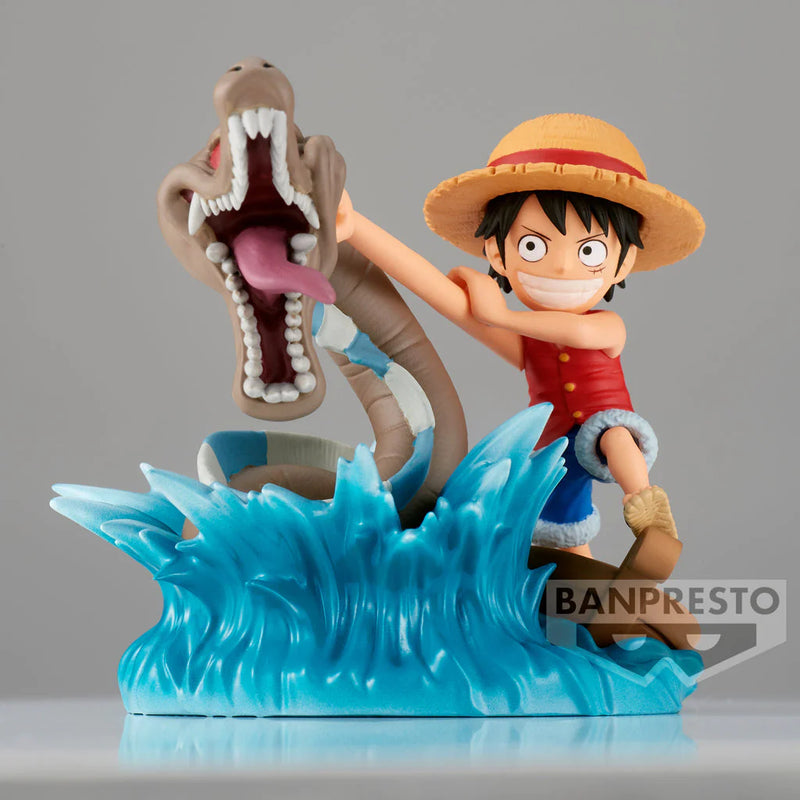 ONE PIECE WORLD COLLECTABLE FIGURE LOG STORIES MONKEY.D.LUFFY VS LOCAL SEA MONSTER