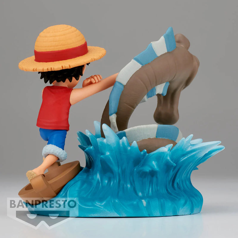 ONE PIECE WORLD COLLECTABLE FIGURE LOG STORIES MONKEY.D.LUFFY VS LOCAL SEA MONSTER