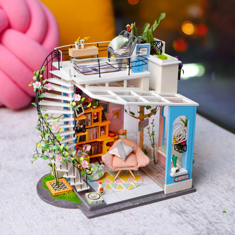 Robotime Rolife Dora’s Loft DG12 DIY Wooden Dollhouse