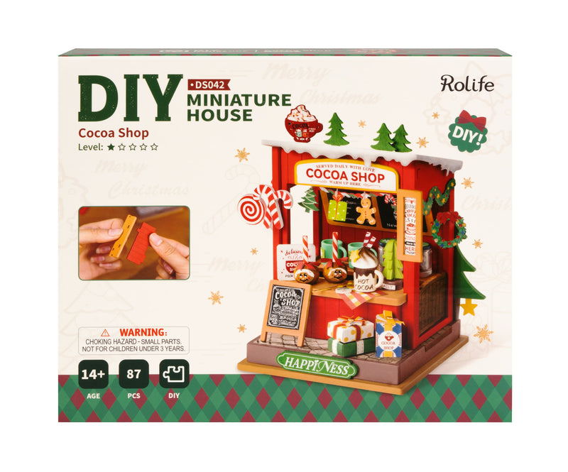 Robotime Rolife Cocoa Shop DIY Miniature House Kit DS042