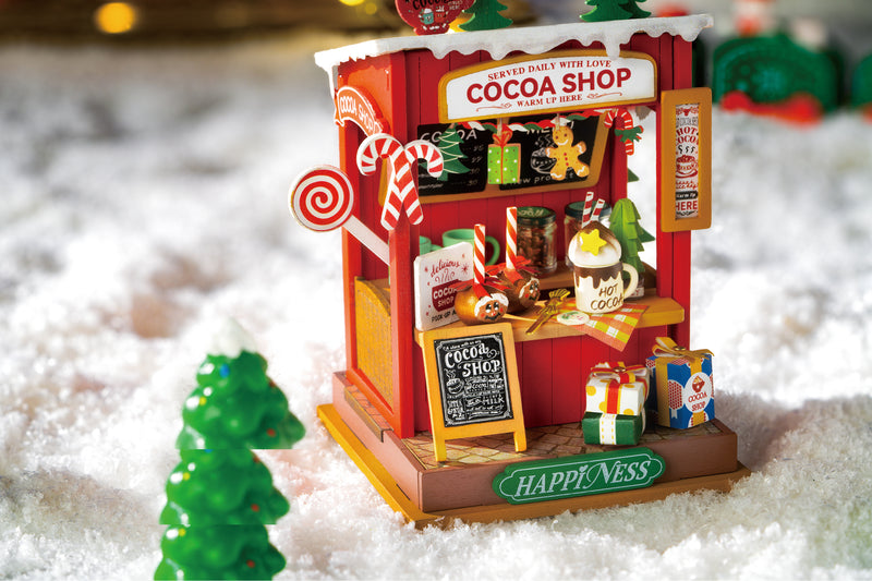 Robotime Rolife Cocoa Shop DIY Miniature House Kit DS042